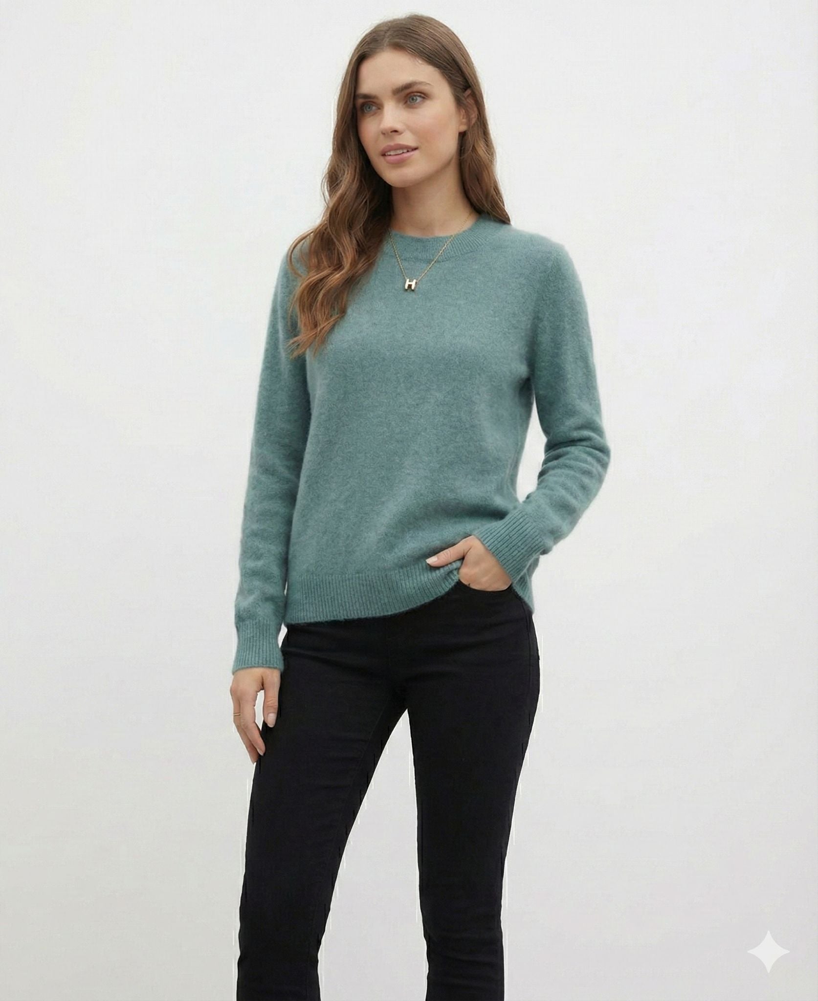 Women's Pure Wool Cashmere Knit Sweater