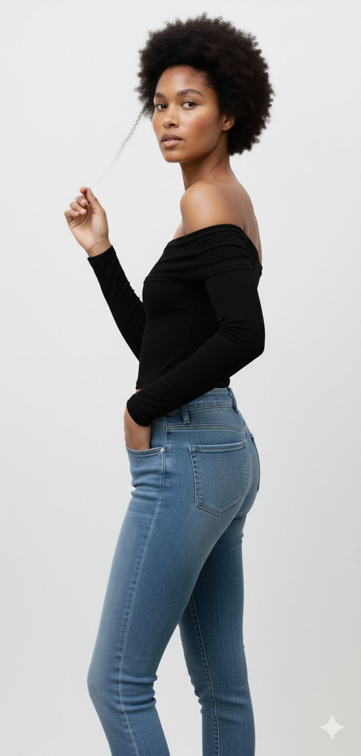 Top Slim Fit Ombro a Ombro