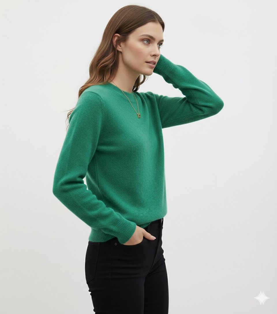 Women's Pure Wool Cashmere Knit Sweater