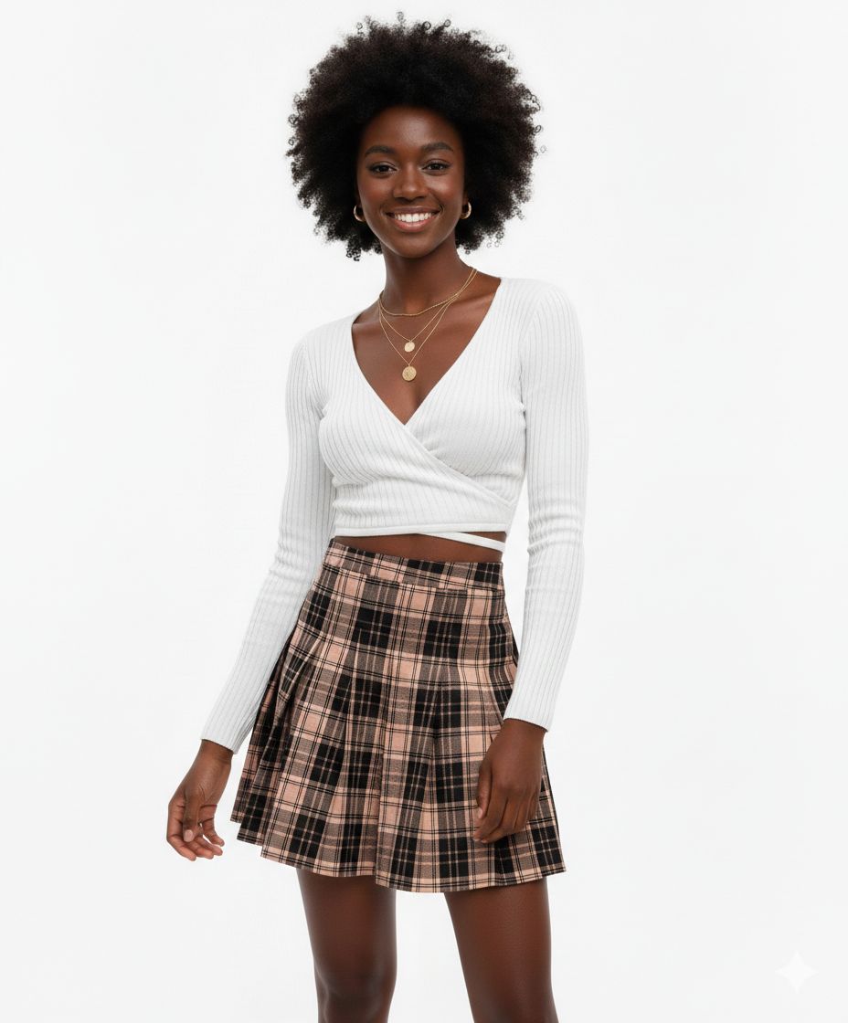 Fashionable V-Neck Long Sleeve Knit Top for Women